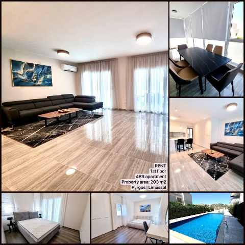 6000 EUR · аренда · apartment · 4 комнаты · 203 m² · #9590 | MyProperties Cyprus