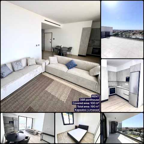 3000 EUR · ενοικίαση · penthouse · 3 δωμάτια · 190 m² · #9789 | MyProperties Cyprus