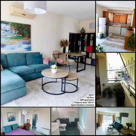 1800 EUR · аренда · apartment · 3 комнаты · 120 m² · #9877 | MyProperties Cyprus
