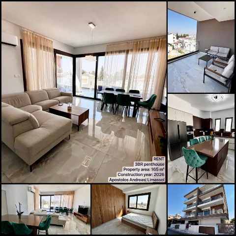3500 EUR · ενοικίαση · penthouse · 3 δωμάτια · 165 m² · #9899 | MyProperties Cyprus